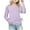 Purple, variant on Posijego Girls Spring Tops Long Sleeve Shirts Side Bow Little Girl Round Neck Casual Soft Tunic Top Blouses