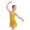Orange, variant on Girls Gymnastics Leotard Ballet Dance Leotard With Tutu Skirt Strap Backless Romper For Practice Performance Outfit 7-8 Years