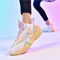 thumbnail image 3 of BINQER Men's Basketball Shoes Breathable Colorful Volleyball Sneakers with Mesh Upper Non Slip Rubber Indoor Shoe, 3 of 7