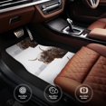 thumbnail image 4 of Xecao Yak Print Car Foot Mat Set of 4 Pieces Neoprene All-Weather Dust-Proof Stain-resistantCar Interior Decorative mats Non-Slip Mats, 4 of 6