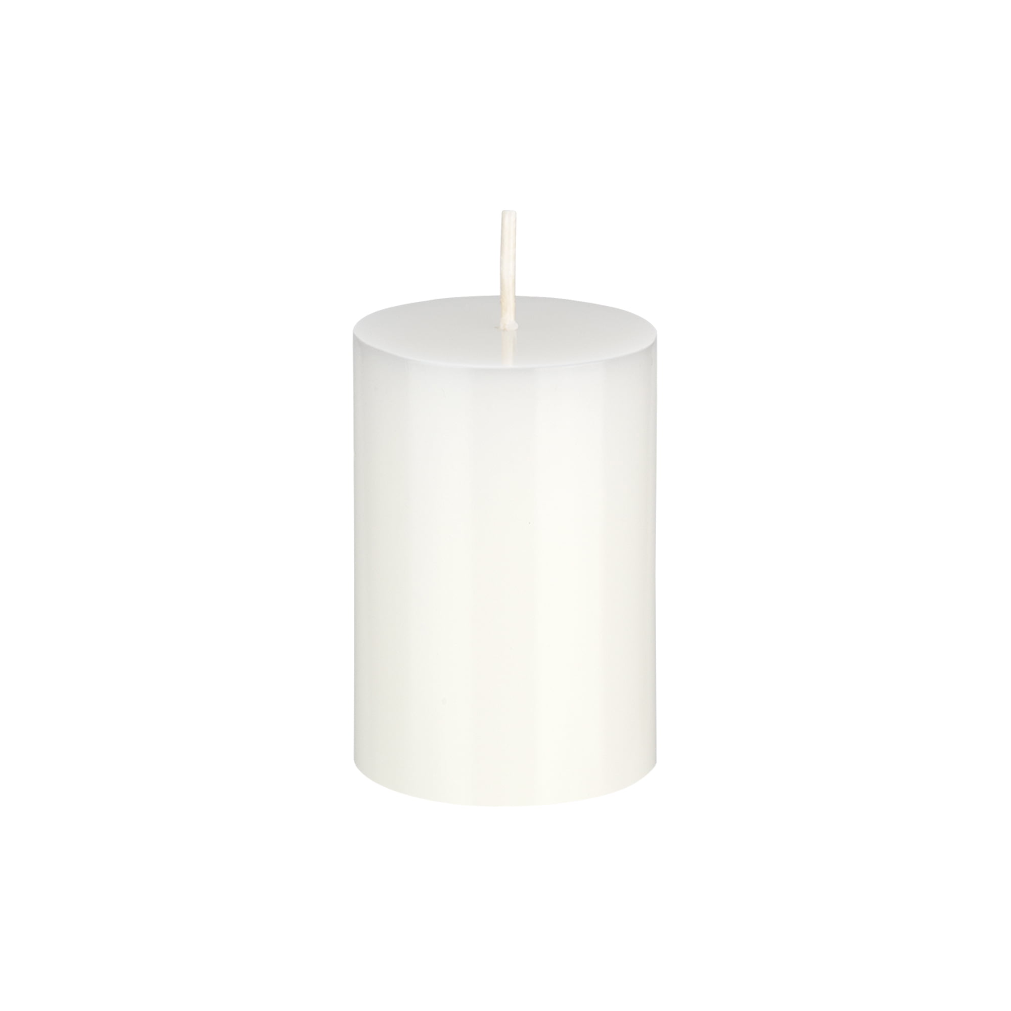 Mega Candles White Unscented 3" x 6" Round Pearl Pillar Candle 