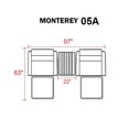 thumbnail image 2 of TK Classics Monterey 5 Piece Outdoor Wicker Sofa Set 05a in Cilantro, 2 of 3