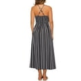 thumbnail image 3 of INSPIRE CHIC Women's Floral Spaghetti Strap Flowy Smocked Maxi Sundress XS Black, 3 of 6
