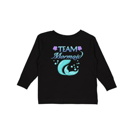 

Inktastic Team Mermaid Gift Toddler Boy or Toddler Girl Long Sleeve T-Shirt