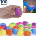 PREXTEX 7 Inch Jumbo Easter Eggs - Set Of 6 Empty Plastic Eggs For Egg Hunts & Party Decor