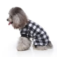 thumbnail image 6 of Plaid Pet Pajamas Dog Onesies Plaid Dog Sweaters Pet Soft Winter Clothes Puppy Warm Pajamas for Small Medium Dogs Pets, 6 of 18