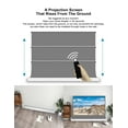 thumbnail image 4 of S Electric Tension Floor Screen With 3D(High Gain) Obsidian Long Throw Ambient Light Rejecting 【Recommended For Normal/Standard/Long Throw Projector Use】, 4 of 7