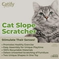thumbnail image 2 of Best Pet Supplies Catify Slope Cat Scratch Pad, Cat Cardboard Scratcher with Catnip, 2-Pack, 2 of 5