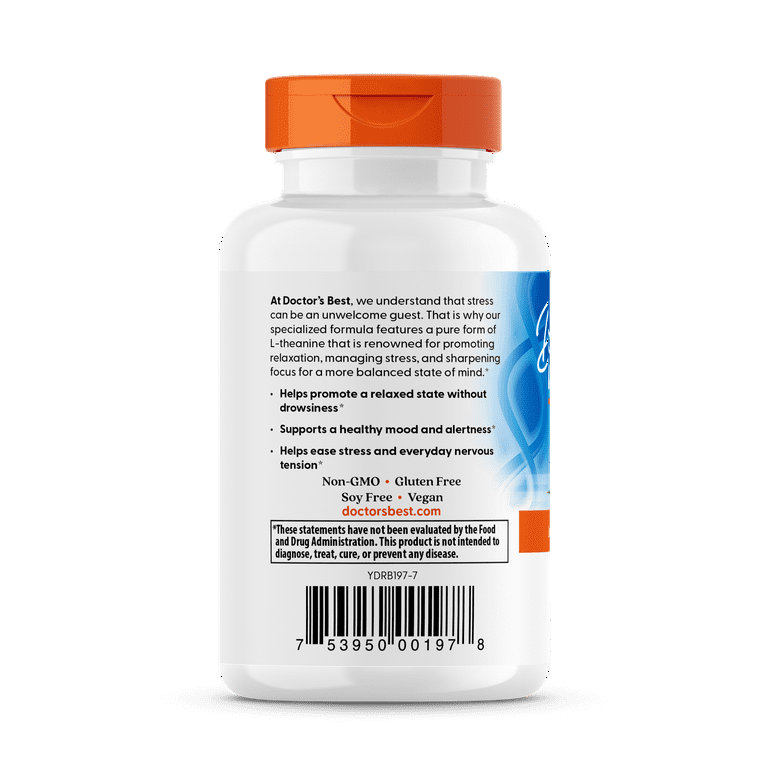 Doctor's Best, Suntheanine L-Theanine Natural Supplements