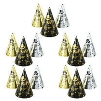 WHAMVOX  15 Pcs Happy New Year Paper Hat Hats Party Dress up Holiday Celebration Child