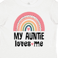 thumbnail image 4 of Inktastic My Auntie Loves Me Niece Rainbow Girls Toddler T-Shirt, 4 of 5