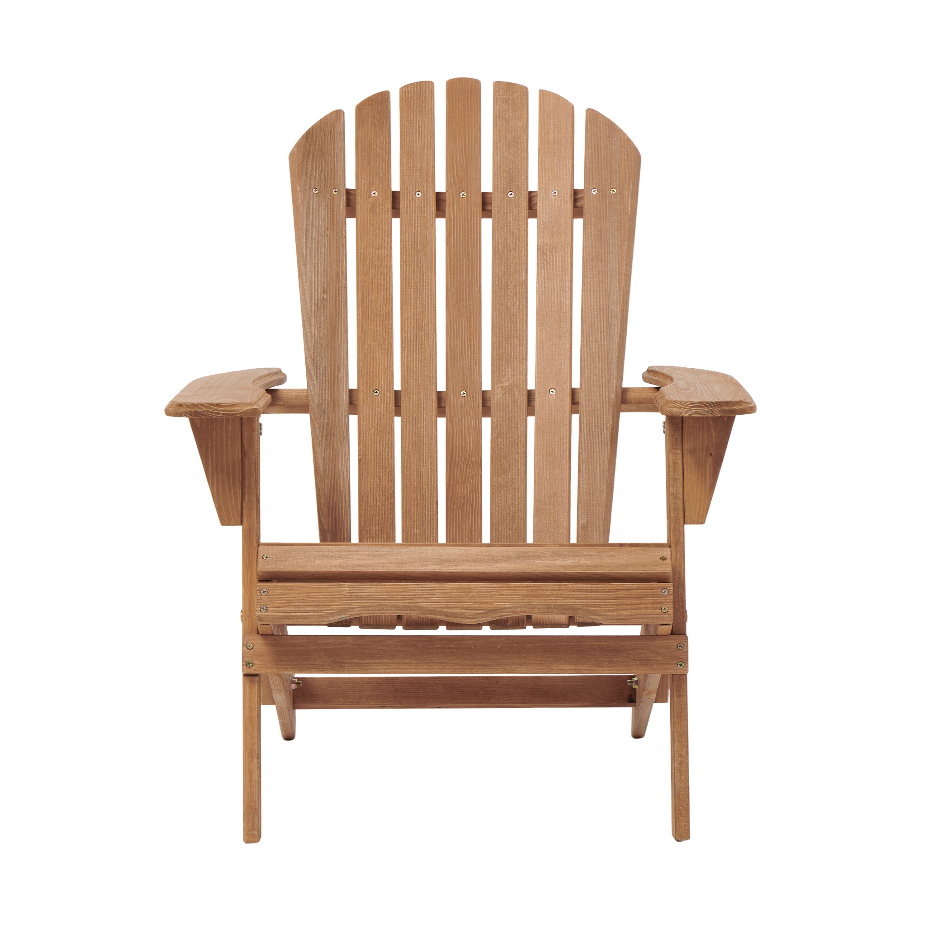 Outdoor Wooden Folding Adirondack Chair Set of 2 with Pre-Assembled Backrest, Ideal for Garden, Backyard, Balcony, Pool Deck, and Fire Pit