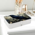 thumbnail image 6 of Crow Portable PU Leather Jewelry Organizer with Removable Compartment, Bracelet Holder, Earring Organizer, and Jewelry Boxes, 6 of 6