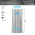 thumbnail image 6 of Techni Home 32" W PVC Foldable Accordion Doors or Privacy Room Divider for Internal Use, Grey, 6 of 9
