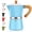 Blue, variant on 2 Cup Aluminum Espresso Stovetop Moka Pot Express Coffee Maker Percolator Italian Classic Mocha Coffee Machine for Italian and Cuban Cafe Brewing for Home & Camping 100ml 3.3oz