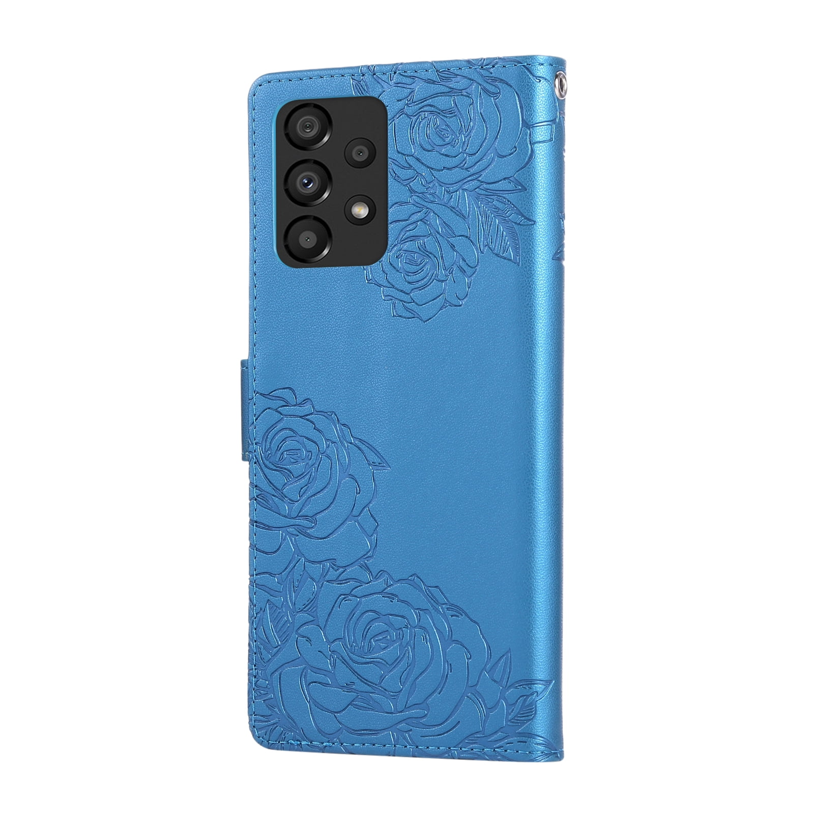 SRISHP Cover per Samsung Galaxy A33 5G, Magnetica Cover a Libro con Slot per Schede, Custodia in PU Pelle Portafoglio per Galaxy A33 5G, Blu