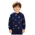 thumbnail image 4 of Toddler Boys Cotton Pullover Crewneck Sweatshirt Long Sleeve Cartoon Shirt Sweaters Tops for 6-12 Months 12-24 Months 2T 3T 4T 5T 6T 7T 8T 9T Children 1-2 Years, 4 of 5