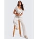 thumbnail image 3 of Pantalones deportivos CRZ YOGA SoftAura de pierna ancha para mujer, modal, color blanco S, 3 of 5