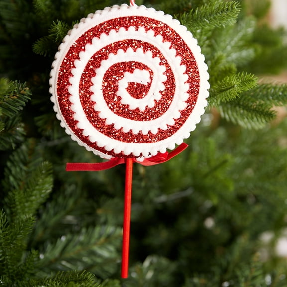 Miluhome 10'' Christmas Tree Hanging Decoration Foam Lollipoop Candy Cane Ornament Decor for Xmas