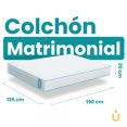 thumbnail image 3 of Amulay Colchón Híbrido Doble Firme 20 cm - Blanco, 3 of 4