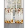 thumbnail image 5 of Eucalyptus Leaves Bathroom Window Curtain, Autumn Farmhouse Sunflowers Vines Light Filtering Coffee Kitchen Curtains, Bedroom Living Room Curtains 2 Panel 84"x54", 5 of 6