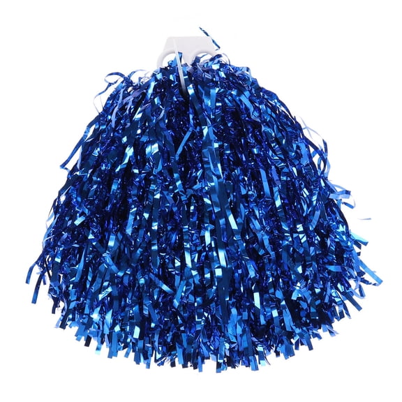 WHAMVOX 1 Pair of Plastic Ring 50g Cheering Squad Spirited Fun Cheerleading Kit Cheer Poms for Both Kids College and High School Competition Cheering Sports Events (Blue)