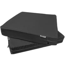 QQbed 2 Pack Washable 24"X22"X4" Memory Foam Platform Set Cushions for Outdoor Patio Seats