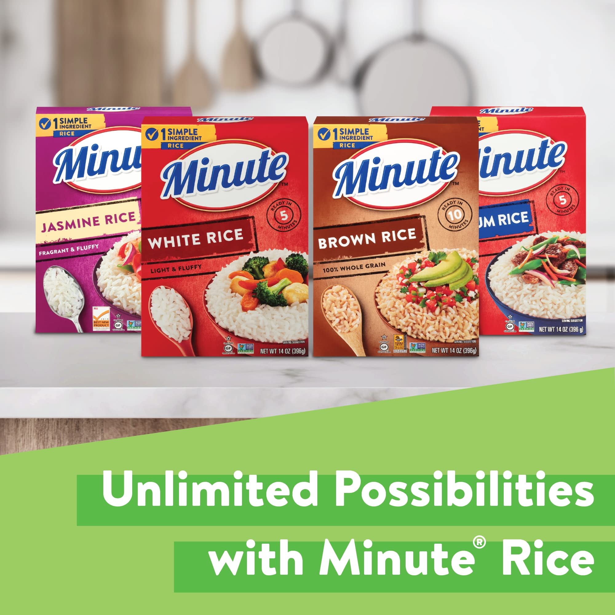 Minute White Rice (72 Oz.) (Pack of 2)