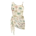 thumbnail image 7 of SEANATIVE Girls One-Piece Bathing Suit with Mesh Wrap Skirt Swimsuit Back Cutout Design Swimwear Trendy Swimsuits for Teen Kid Young Girls, Size 7-8, Palm Tree Beige, 7 of 7