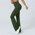 thumbnail image 6 of CAIXIA Women's Leggings Plus Size Pull on Pants Stretchy Skinny Wide Leg Yoga Pants Black Flare Leggings for Workout Running Athletic Activewear, 6 of 6