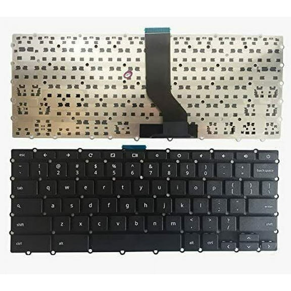 New US Black English Laptop Keyboard (Without palmrest) Replacement for Acer Chromebook C738T CB5-132T CB5-132T-C7R5 CB5-132T-C8ZW