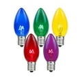 thumbnail image 2 of Novelty Lights 100' C9 Multi Incandescent Christmas String Light Set, Outdoor Christmas Light String, Christmas Bulbs, Roofline Light String, Outdoor String Lights, White Wire, 2 of 7
