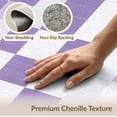 thumbnail image 6 of ODIKA Checkered Modern Geometric Grid With Bold Interlocking Square Tile for King Size Bedroom, Master Suite, Under Bed, Foldable Easy Care, 6 of 7