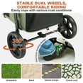 thumbnail image 6 of AOPEC Medium Dog Stroller, Dual Entry One-Touch Folding,Small and Medium Pet Stroller,360° Rotating Front Wheels,70 lbs Weight Capacity for Outdoor Travel and Elderly Dogs - Green, 6 of 7