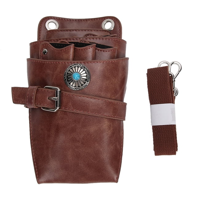 Funda para tijera con cinturón, diseo humanizado, bolsa para cinturón de peluquería, gran capacidad para peluquería, peluquero, hogar, barbeshop Para Beleza Ecomeon no