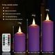 thumbnail image 5 of Velas LED Regulables  Vela Sin Llama Recargable Por USB Rosa 3 Uds., 5 of 5