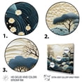 thumbnail image 3 of Designart "Japon Art Blue peaceful Zen Minamlism Landscape IV" Japanese Floater Framed Canvas Wall Art, 3 of 7