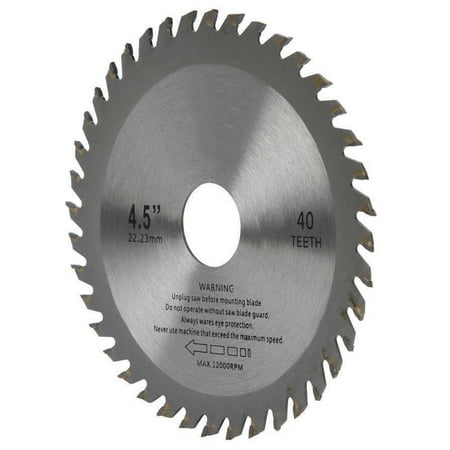 

4.5 40T Carbide Tipped Circular Saw Blade TCT Wood Angle Grinder 5/8 -7/8 Reducer included