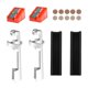thumbnail image 4 of Juego de reparación de puntas de taco de billar portátil de 16 piezas, 10 puntas de taco de billar, 2 Rojo, 4 of 9