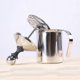 thumbnail image 4 of Stainless Steel Double Layer Hand Milk Frother Coffee Foaming Pump (800ml), 4 of 5