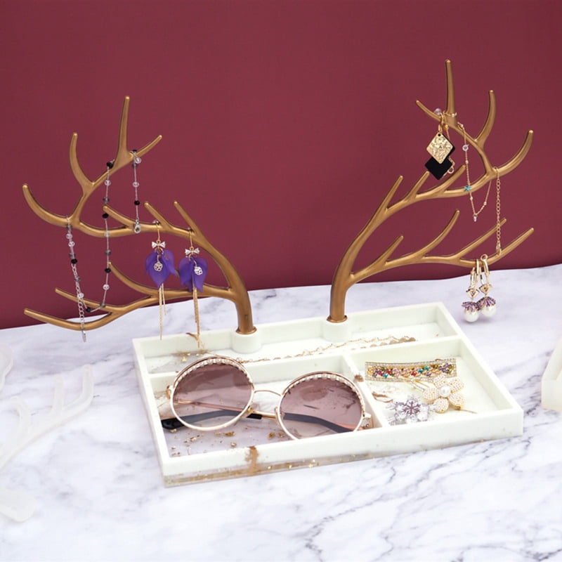 Resin Molds for Deer Antler Jewelry Holder Mold Jewelry Display Stand Mold