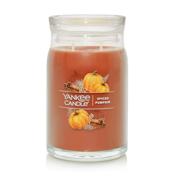 Yankee Candle Signature Large 2-Wick Candle, Spiced Pumpkin, 20 oz