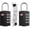 Black2-Cable, variant on Suitcase Locks TSA Approved, 3 Digit Luggage Locks with Flexible  (30 in) for Travel, School & Gym Locker (Black, 2 Pack)