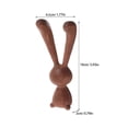 thumbnail image 2 of Spring Easter Home Decor Bunny Statue for Nursery Decoration Wooden, 2 of 4