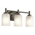 thumbnail image 5 of 3 Light Vanity Light Approved for Damp Locations with Transitional Inspirations 8.25 inches Tall By 21 inches Wide-Black Finish Bailey Street Home, 5 of 7