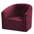 thumbnail image 4 of AMLESO Housse de Canapé Extensible en Velours Antidérapante Multicolore au Choix Rouge, 4 of 8