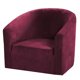 thumbnail image 4 of Funda de sofá elástica de terciopelo para sillón, antideslizante, elástica y suave. vino rojo, 4 of 9