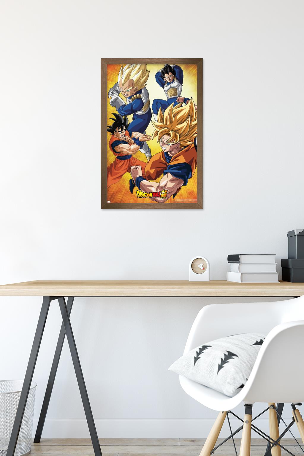 Dragon Ball Super - Orange Wall Poster, 14.725" x 22.375", Framed