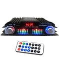 thumbnail image 2 of 2X Amplificador de Audio HIFI Bluetooth 5.0 Amplificador de Sonido Digital de 4 Canales para Sistemas de Audio Domésticos, Automóvil, Karaoke Compatible con USB SD AUX, 2 of 8