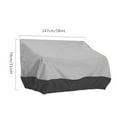 thumbnail image 1 of thinsony Waterproof Chair Cover Furniture Dustproof Foldable Covers Bench Adjustable Drawstring Protector Organizer Outdoor Lawn Grey + black, 1 of 6